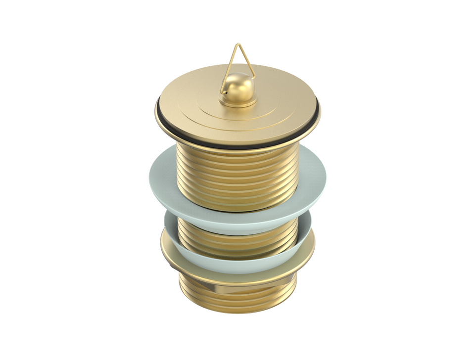 PAR Taps Universal Waste 40mm Standard - Brushed Brass (F11.021.1.41)