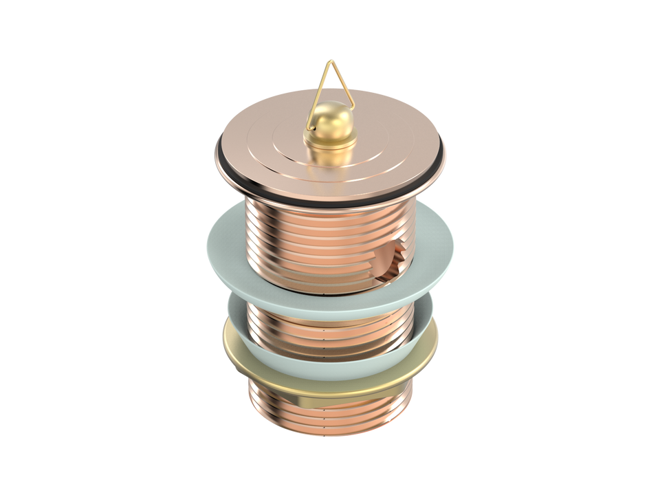 PAR Taps Universal Waste 40mm Standard Overflow - Brushed Rose Gold (F11.021.2.21)