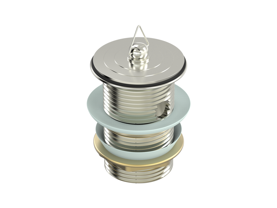 PAR Taps Universal Waste 40mm Standard Overflow - Brushed Nickel (F11.021.2.25)