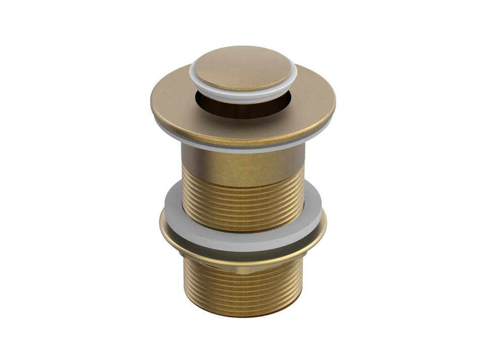 PAR Taps Universal Waste 40mm Pop - Up - Rumbled Brass (F11.023.1.40)