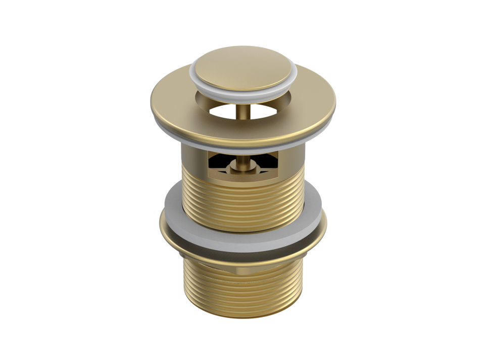 PAR Taps Universal Waste 40mm Pop - Up Overflow - Brushed Brass (F11.023.2.41)