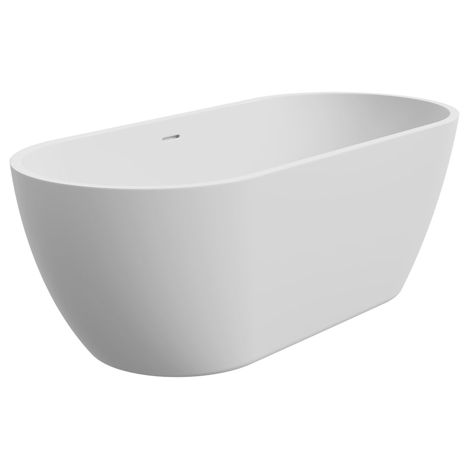 KOKO 1680 Matte White Freestanding Acrylic Bath