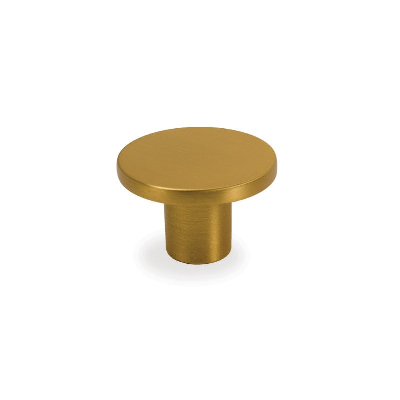 Timberline Flat Knob - Satin Gold (HANFTK26GLD)