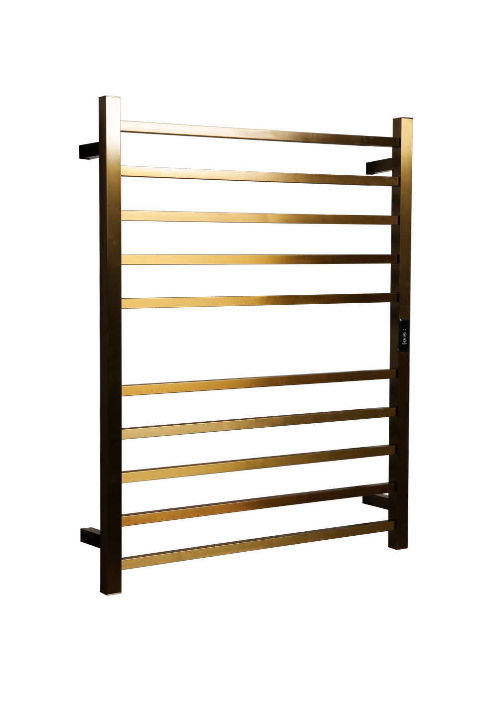 Hotwire Flat Square Heated Towel Rail 10 Bars 900hx700w Inc Timer