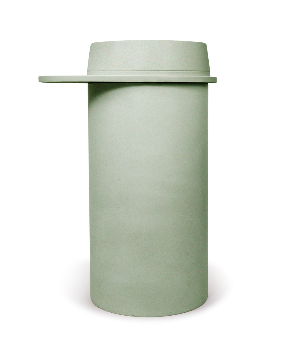 Nood Co Cylinder with Tray - Funl Basin  (Mint,Custard)
