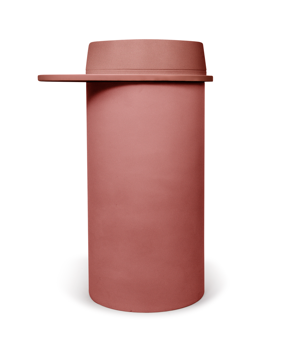 Nood Co Cylinder with Tray - Funl Basin  (Musk,Powder Blue)