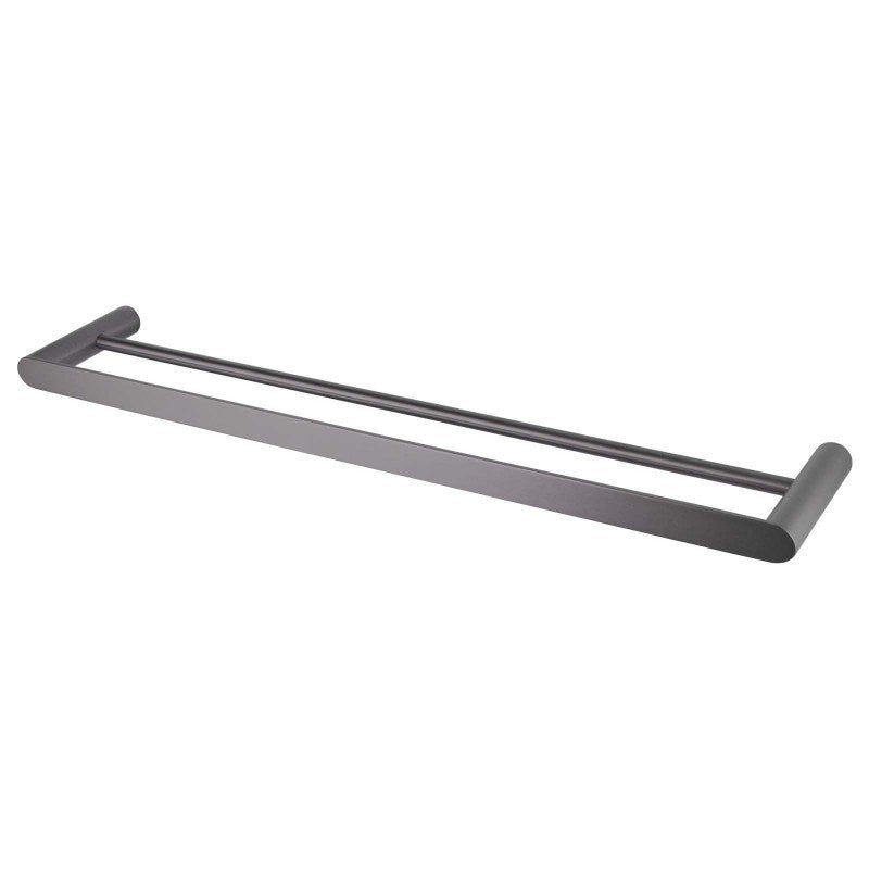 Rumia Gunmetal Grey Double Towel Rail 600mm Stainless Steel 304 Wall Mounted (GM6502.TR)