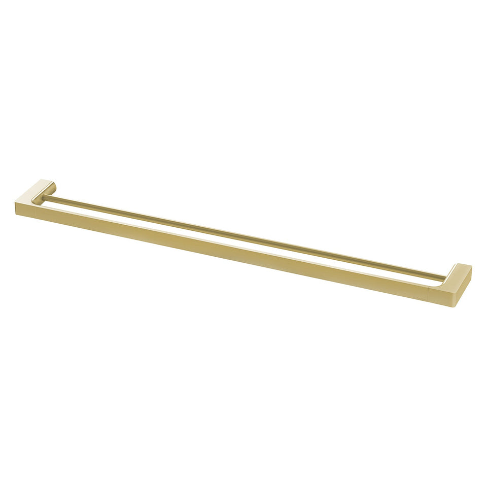 Phoenix Gloss Double Towel Rail - Brushed Gold (GS811-12)