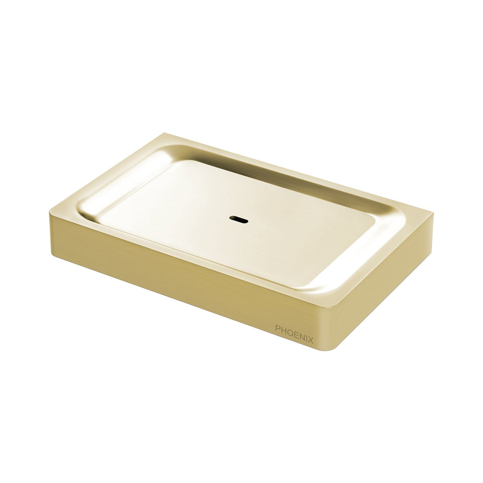 Phoenix Gloss Soap Dish - Brushed Gold (GS895-12)