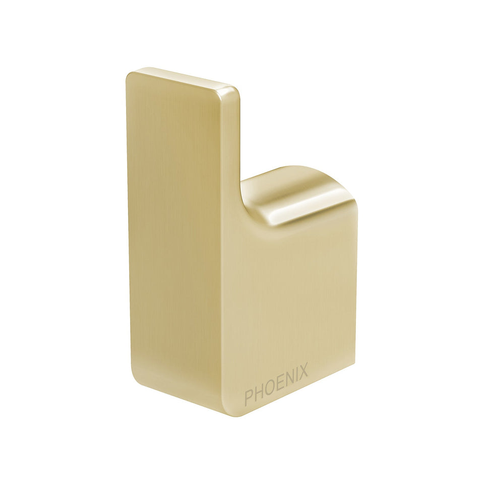 Phoenix Gloss Robe Hook - Brushed Gold (GS897-12)