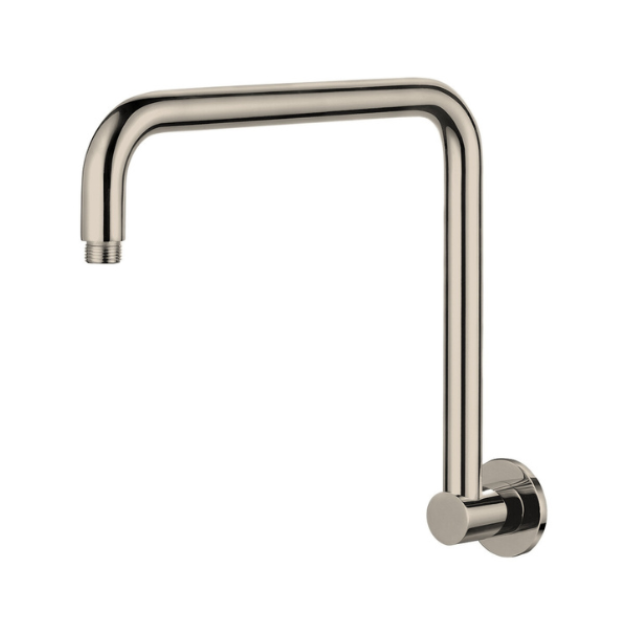 Modern National Round High Rise Shower Arm - Brushed Nickel (HAR016BN)