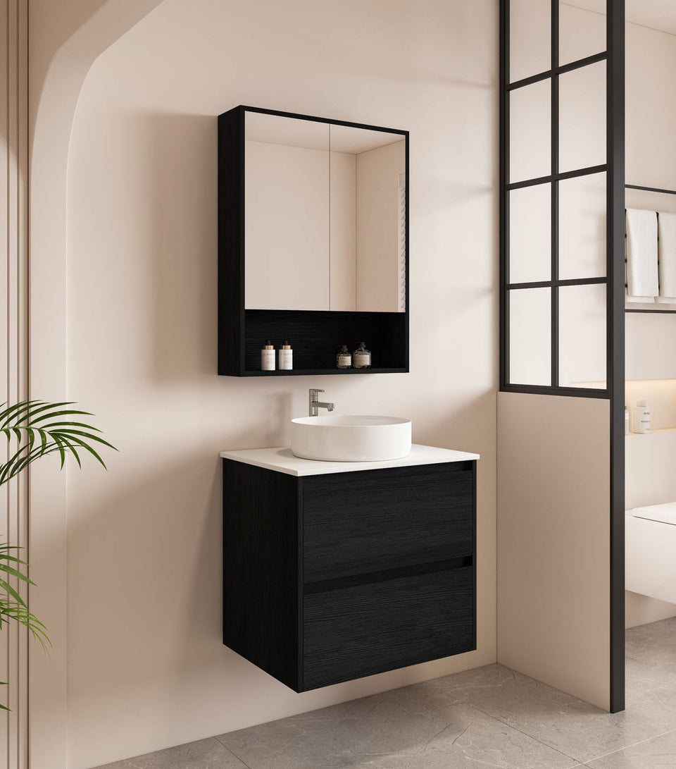 Hera 600mm Wall-Hung Vanity Black Oak - HE-60W-BO_1