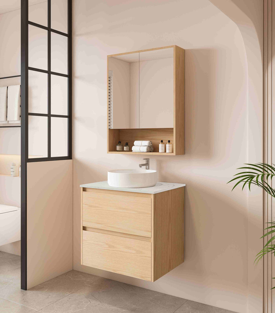 Hera 600mm Wall Hung Vanity Tasmanian Oak - HE-60W-TO_ST-60-CA_1