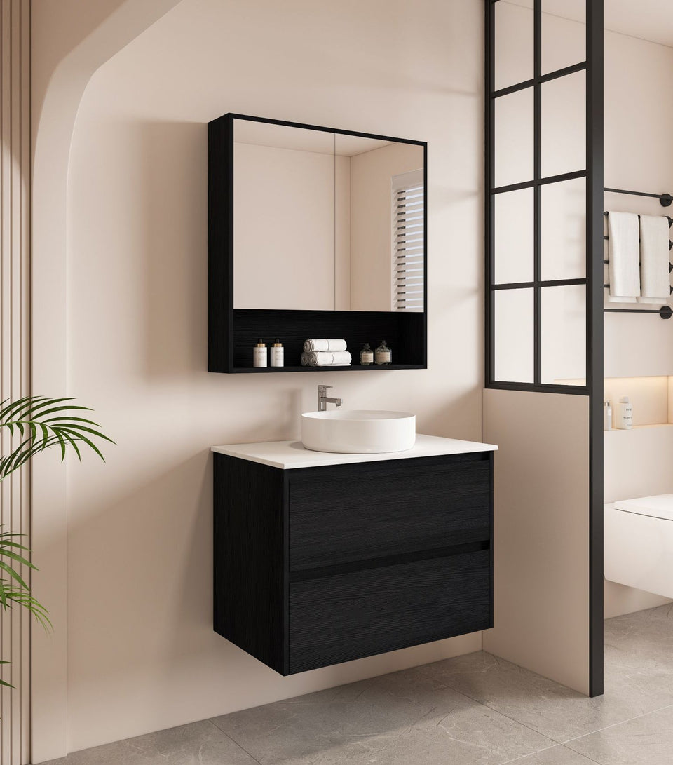 Hera 750mm Wall-Hung Vanity Black Oak - HE-75W-BO_1