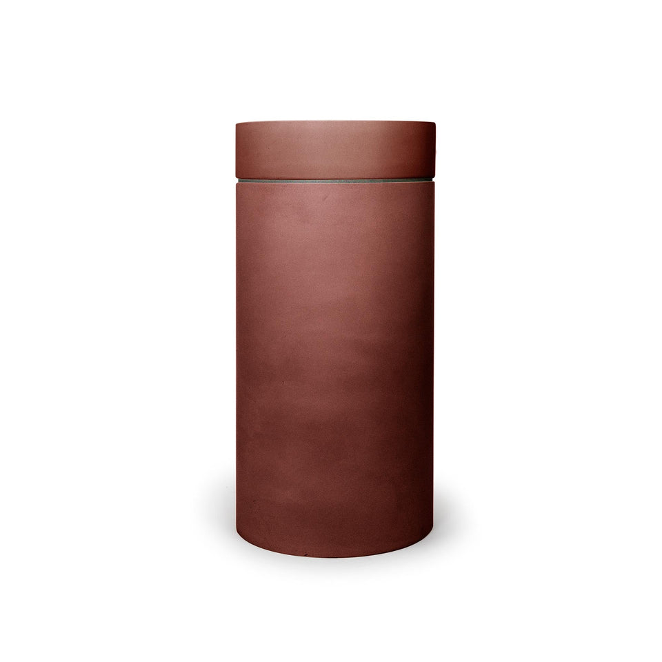 Nood Co Cylinder with Tray - Hoop Basin - Clay / No Tray (HP1-4-0-CL)