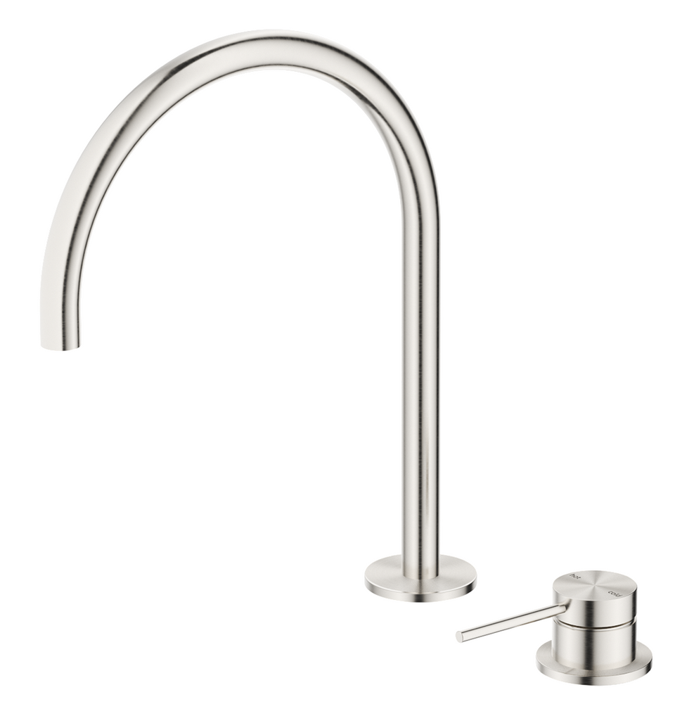 Bella Vista Mica Gooseneck Hob Sink/Basin Mixer Set (HSK-5-BN)