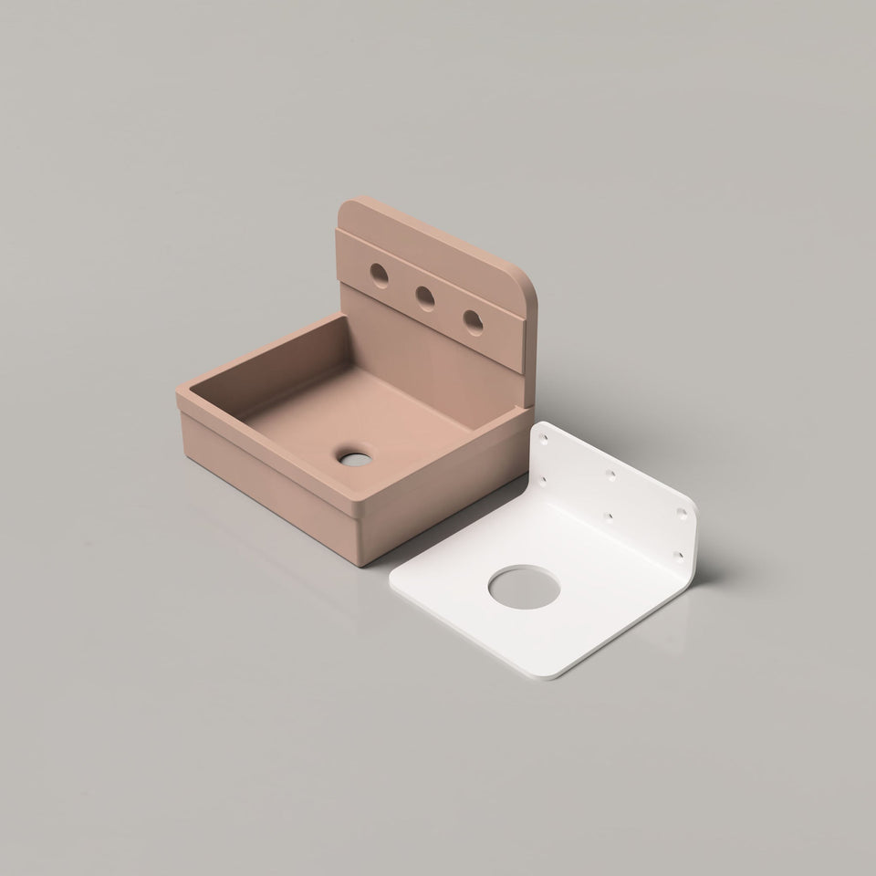 Nood Co Herbert Basin - Blush Pink / Wall (HT1-2-3-BL)