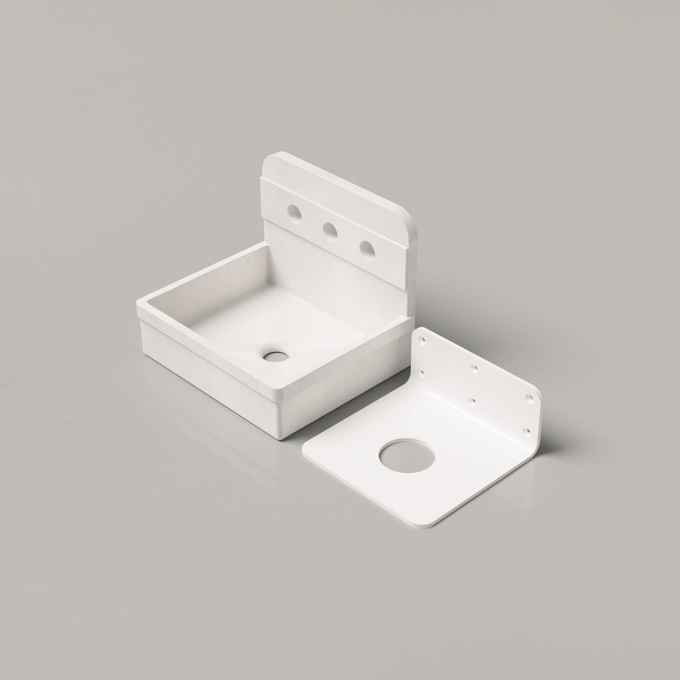 Nood Co Herbert Basin - Wall Hung - Ivory (HT1-2-3-IV)