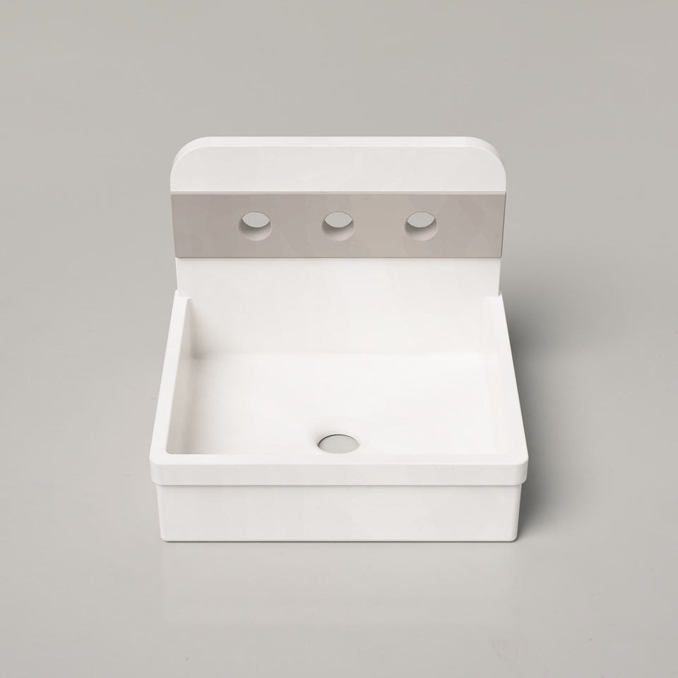 Nood Co Herbert Two Tone Basin - Ivory / Surface (HT2-1-3-IV)