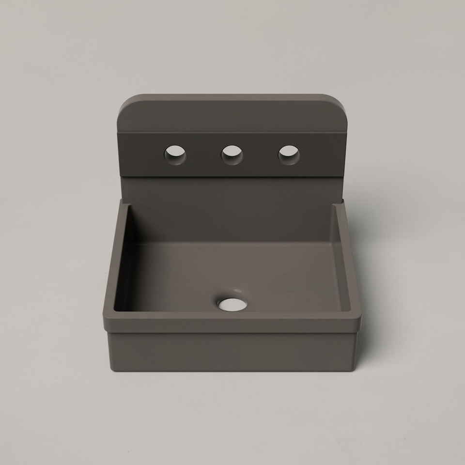Nood Co Herbert Two Tone Basin - Mid Tone Grey / Surface (HT2-1-3-MG)
