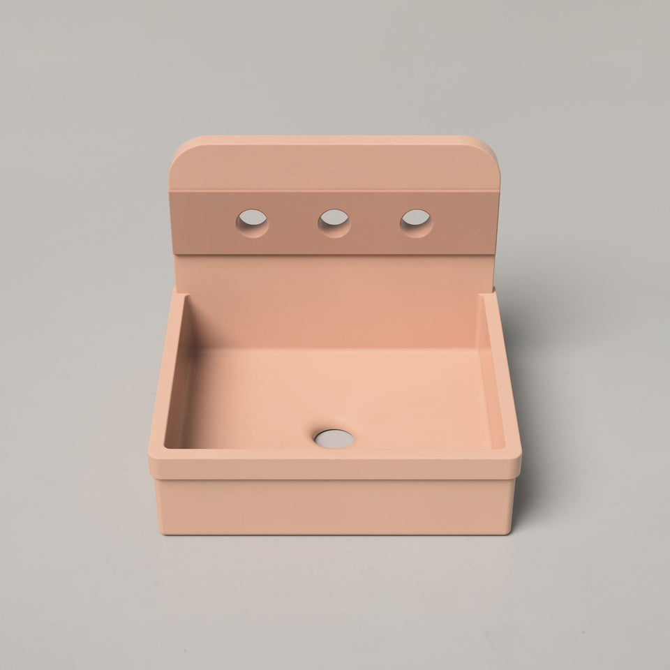 Nood Co Herbert Two Tone Basin - Pastel Peach / Surface (HT2-1-3-PA)