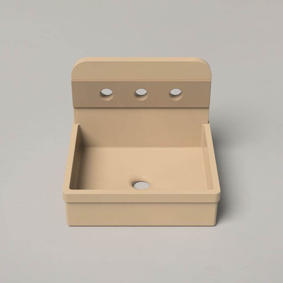 Nood Co Herbert Two Tone Basin - Surface Mount - Sand (HT2-1-3-SA)