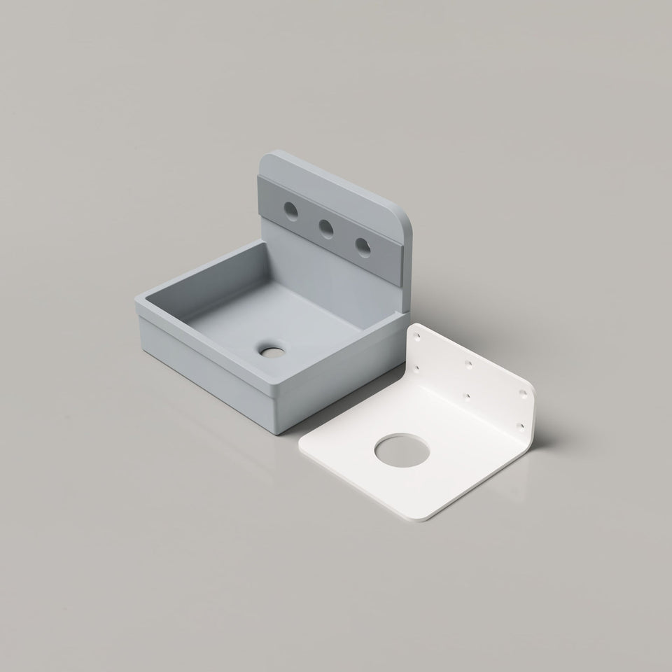 Nood Co Herbert Two Tone Basin - Wall Hung - Powder Blue (HT2-2-3-PO)