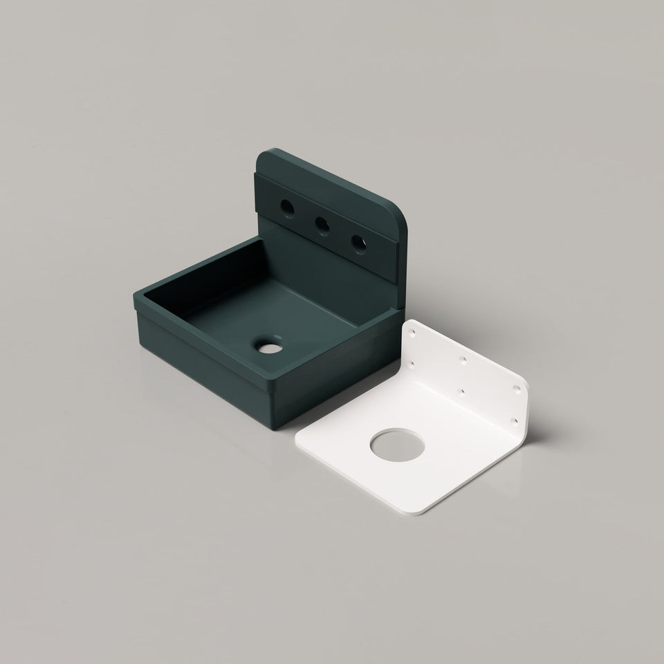 Nood Co Herbert Two Tone Basin - Teal / Wall (HT2-2-3-TE)