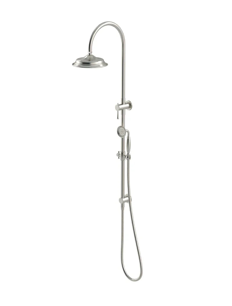 Meir Harrington Combination Shower Rail Set Brushed Nickel