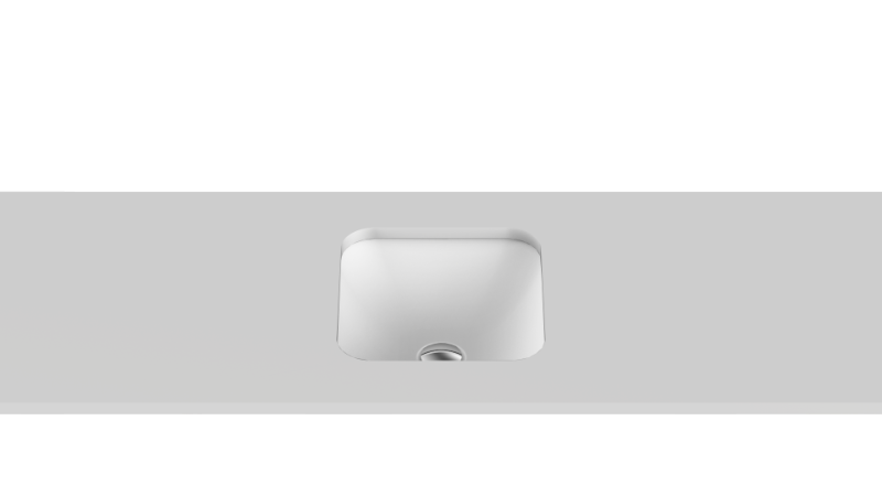 ADP HONOUR under-counter/inset basin MATTE white 370x370