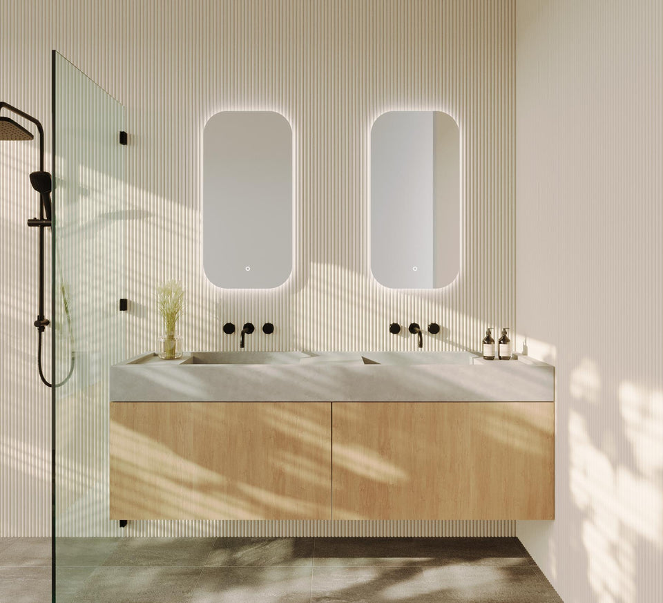 Remer I-Series Soft Rectangle LED Mirror 450