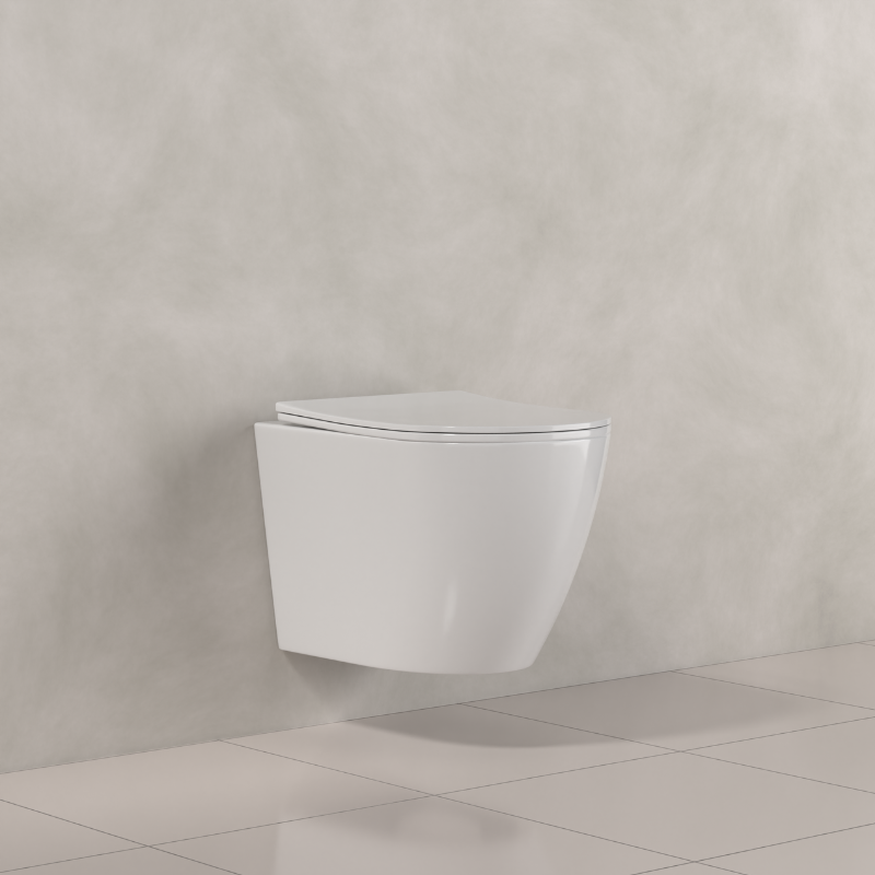 WHP01MW-4 | Icarus Gloss White Wall-hung Toilet Pan | Icarus-Gloss-White-1-6