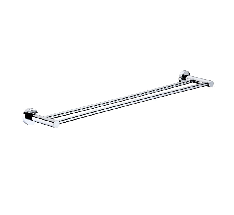 Modern National Mirage Double Towel Rail 900mm Chrome