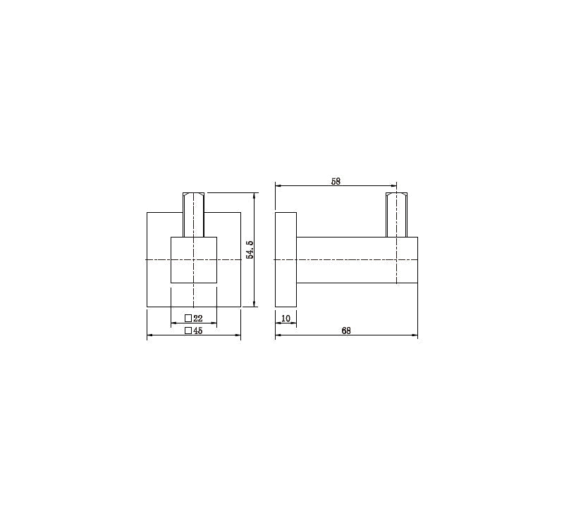 Modern National Luxe Robe Hook Single