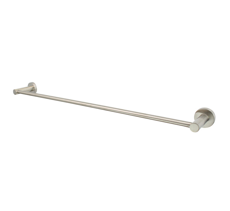 Modern National Mirage Single Towel Rail 600mm Warm Brushed Nickel