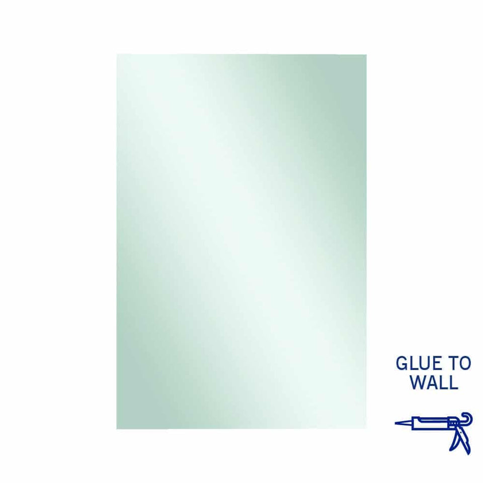 Thermogroup Rectangle Polished Edge Mirror Glue-to-Wall - 1200x800mm (JS1280GT)