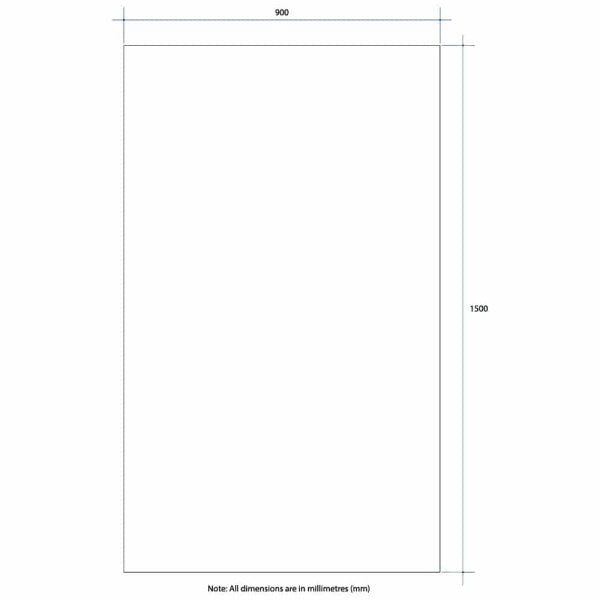Thermogroup Rectangle Polished Edge Mirror Glue-to-Wall