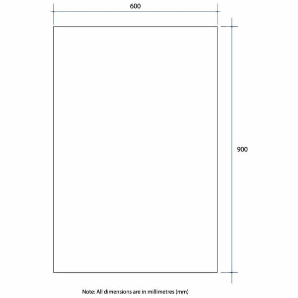 Thermogroup Rectangle Polished Edge Mirror Glue-to-Wall