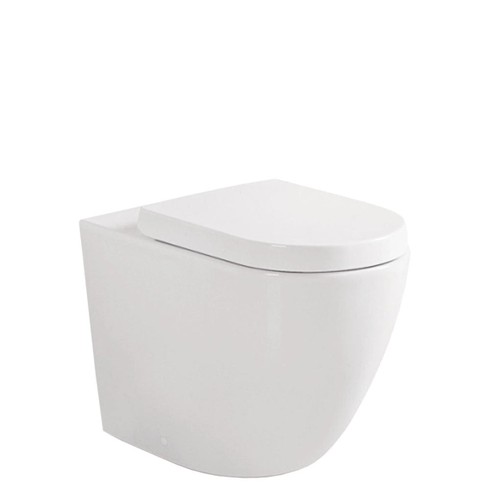Koko Rimless Wall Faced Toilet Pan Gloss White - P Trap