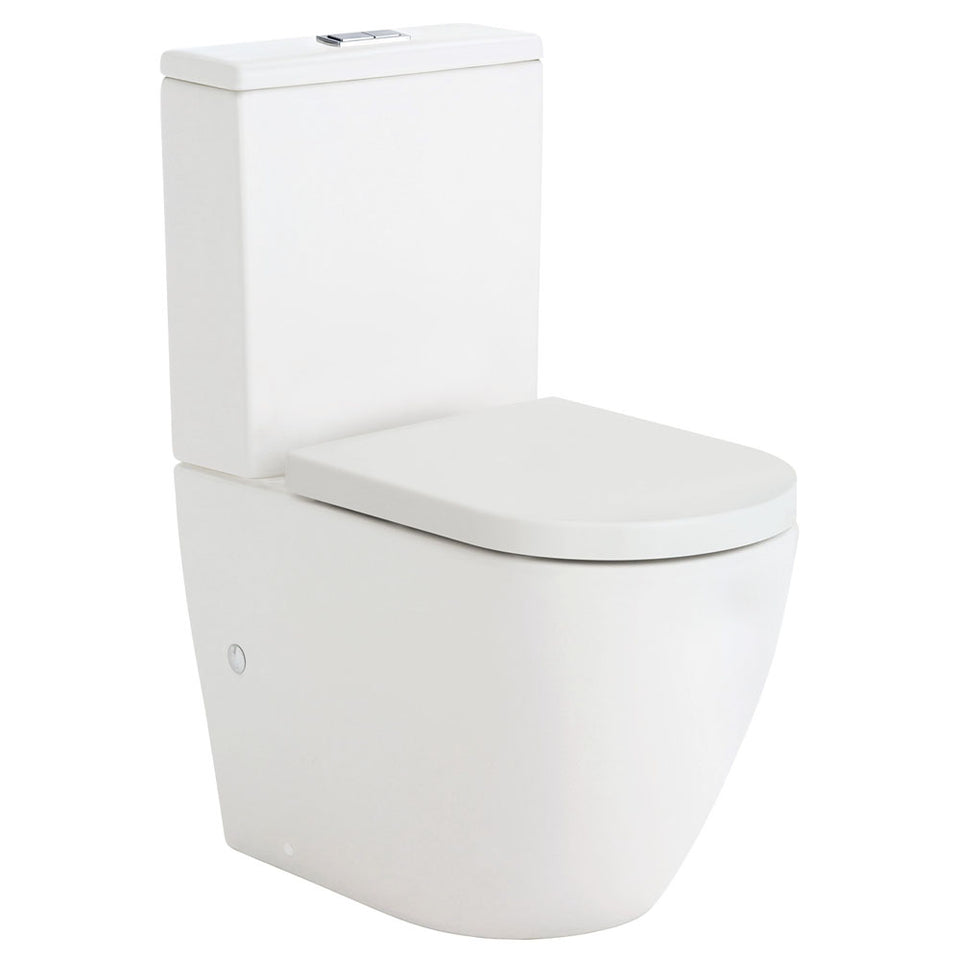Koko Back-to-Wall Toilet Suite, Matte White