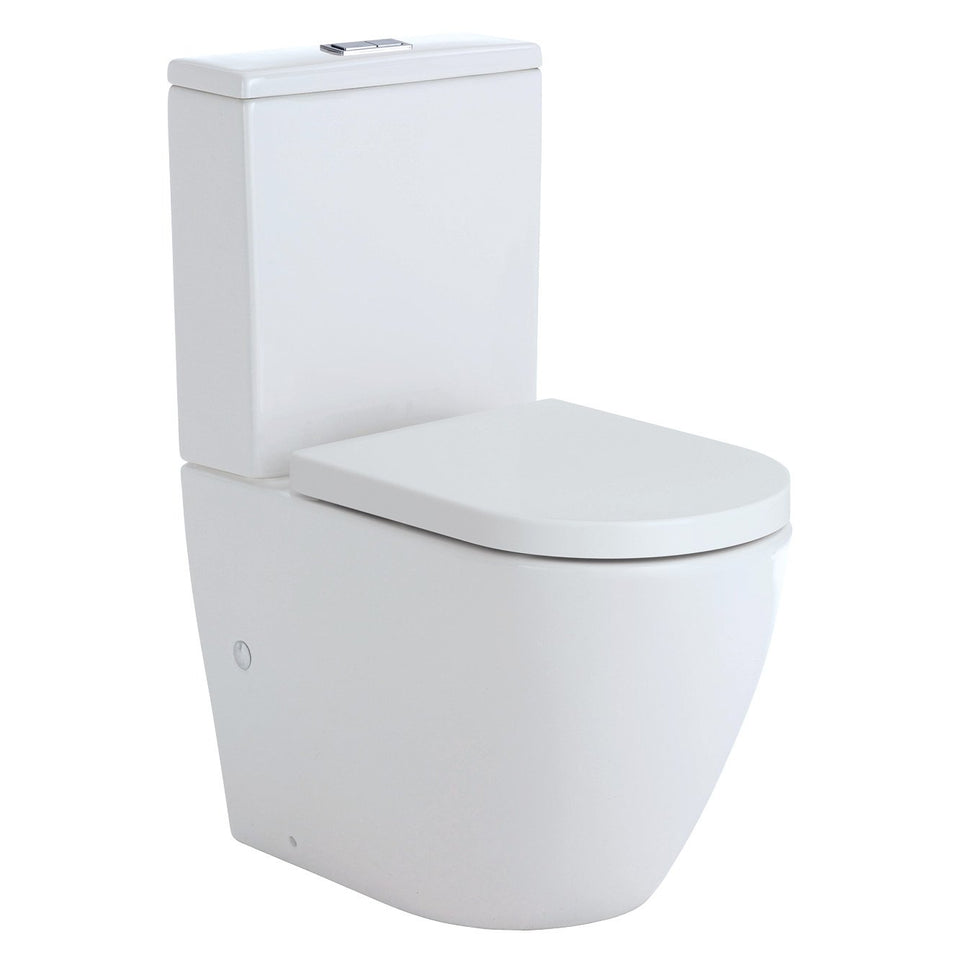 Koko Back-to-Wall Toilet Suite, Gloss White