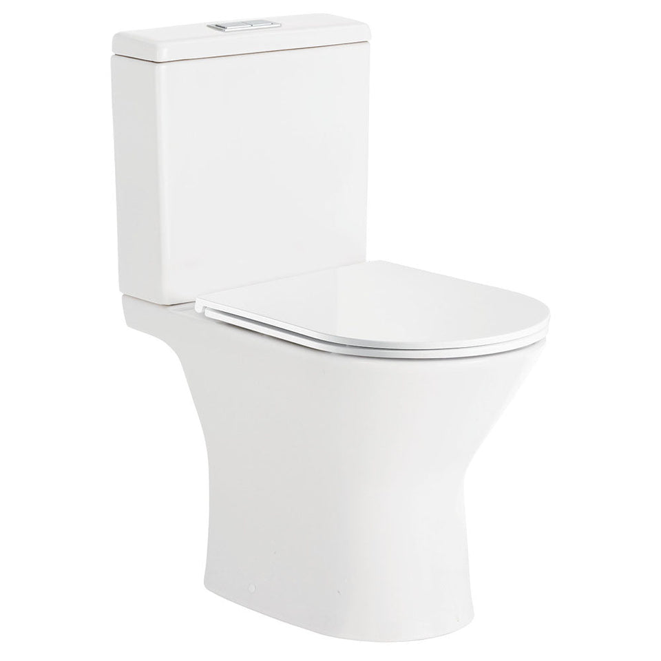 Fienza Chica Close Coupled Toilet Suite Gloss White Slim Seat