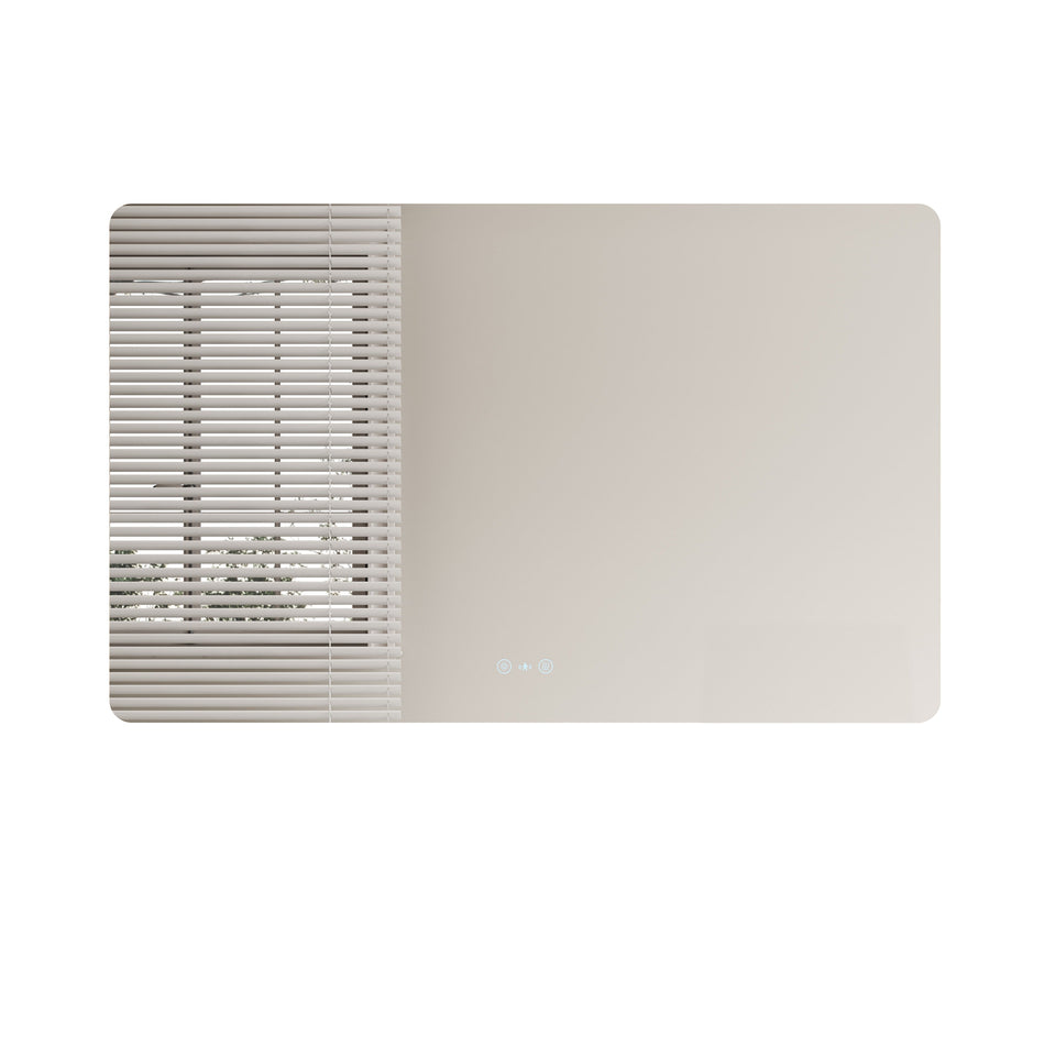 Luna LED Rectangular Mirror - with Adjustable LED Lighting - LED-75120-SQ