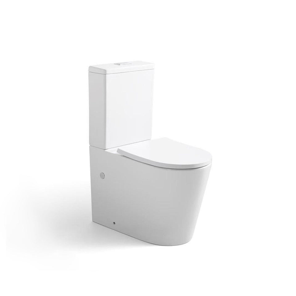 LUKKA ACADIA RIMLESS BACK TO WALL TOILET SUITE MATTE WHITE