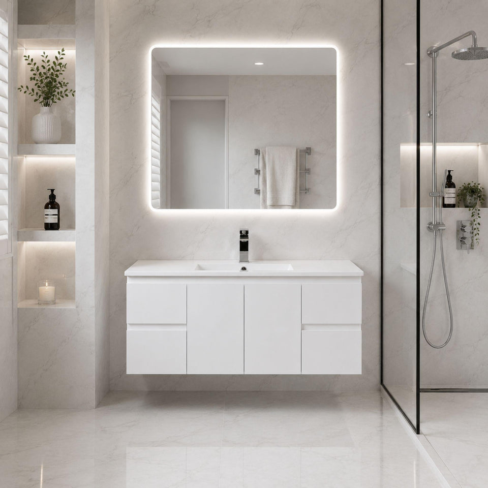Lukka Alpha Single Bowl Wall Hung Vanity - 1200mm (LK-AL124W)