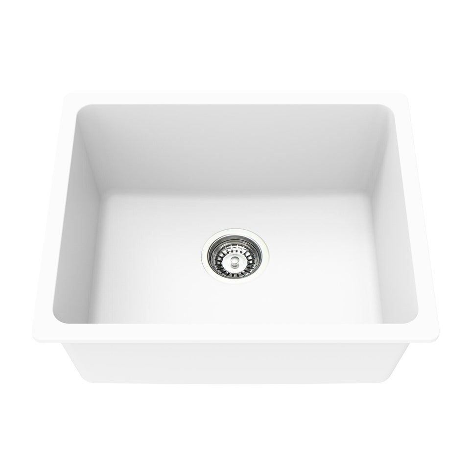 Lukka Crete Granite Single Bowl Kitchen Sink 550MM