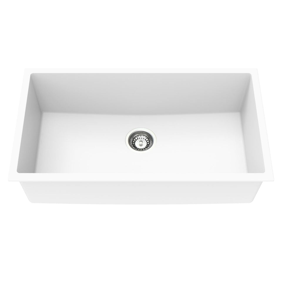 Lukka Crete Granite Single Bowl Kitchen Sink 813MM