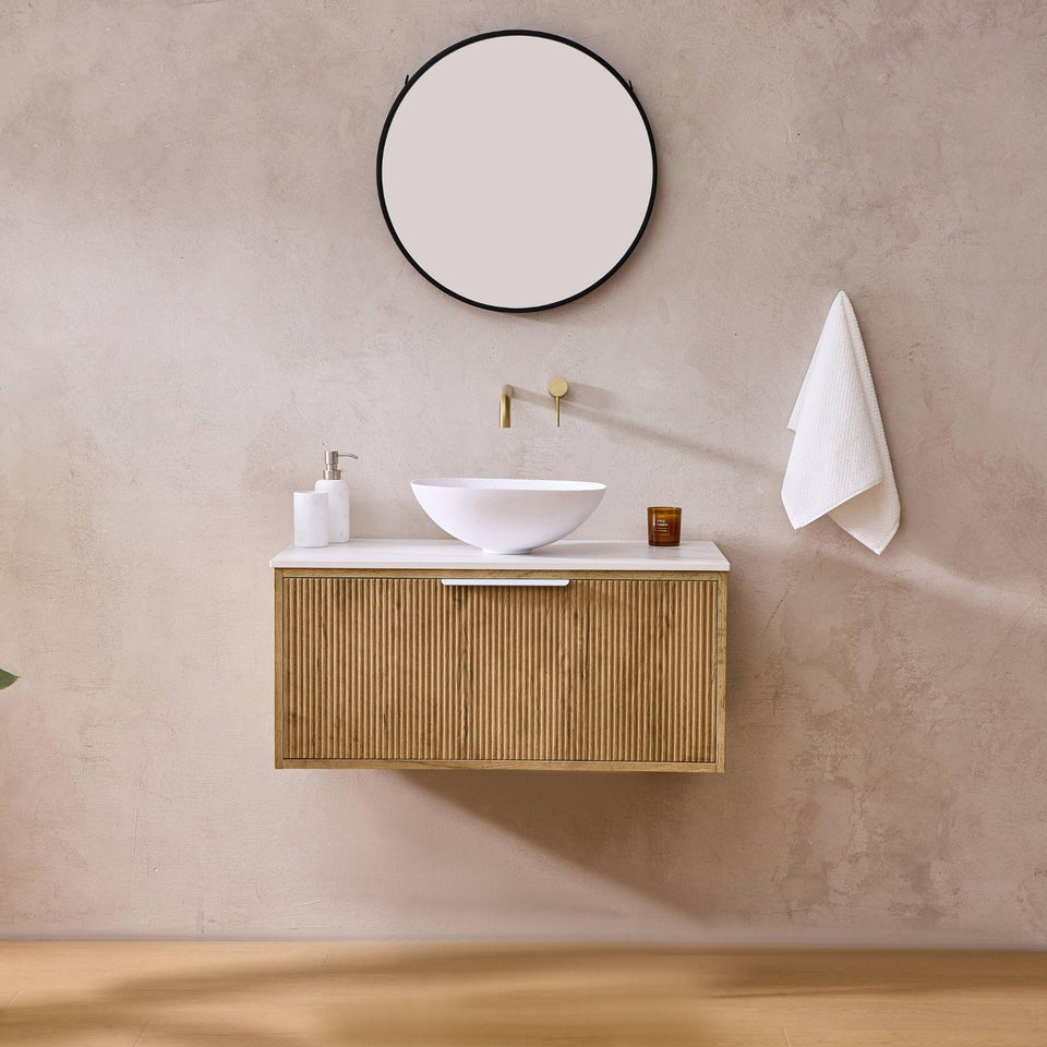 Lukka Kliff 600MM Single Bowl Wall Hung Vanity