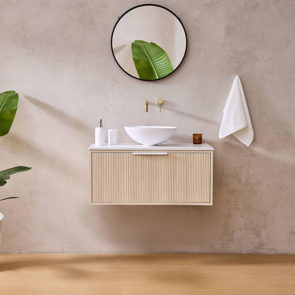 Lukka Kliff 900MM Single Bowl Wall Hung Vanity