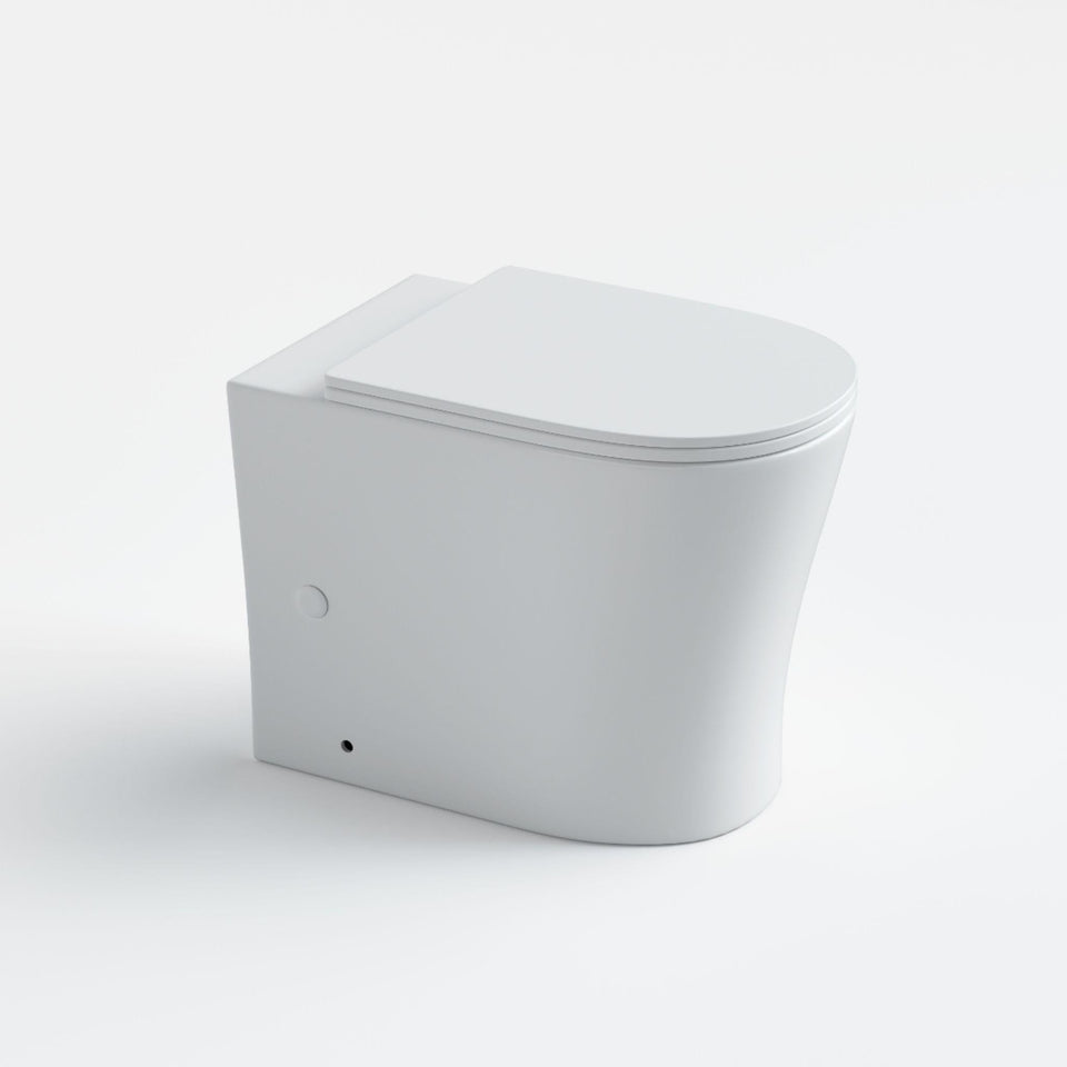 LUKKA ORTA TORNADO RIMLESS WALL FACED FLOOR PAN GLOSS WHITE